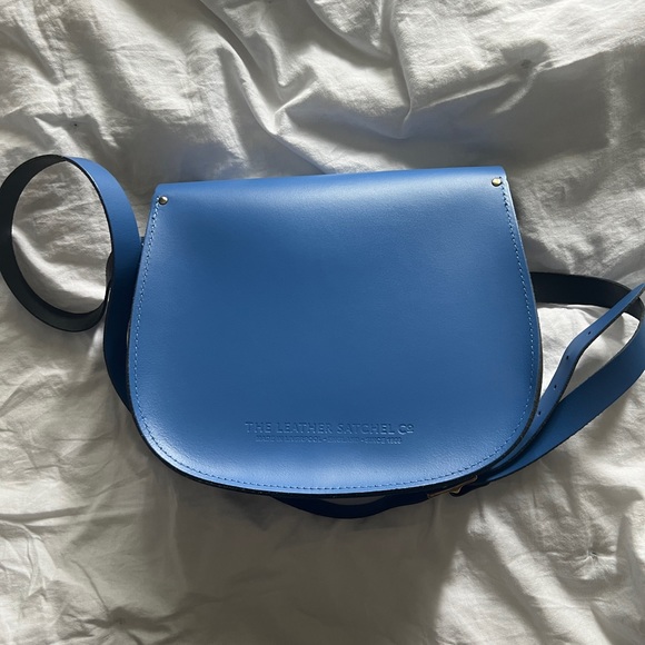 Leather Satchel Company made in England Oxford Blue saddlebag - Picture 4 of 6